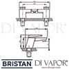 Bristan Sail Bath Filler Tap Dimensions